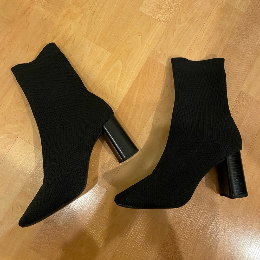 Zara knit sock boots